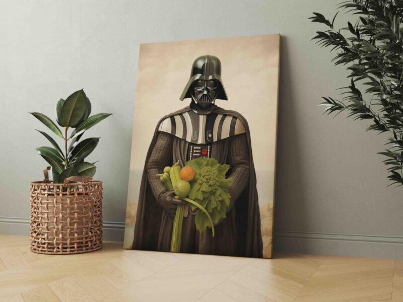 Dartas Veideris su daržovėmis rankose (JG00002252) - Image 3