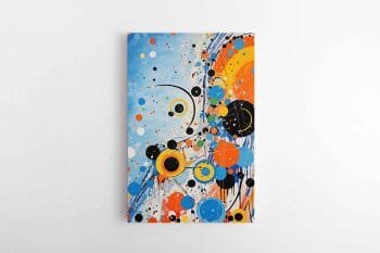 Abstraktus mėlynų tonų paveikslas 2 (JG00002253)