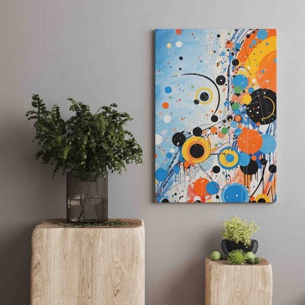 Abstraktus mėlynų tonų paveikslas 2 (JG00002253) - Image 2