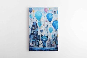 Katinėlio miestas su balionais (JG00002258)