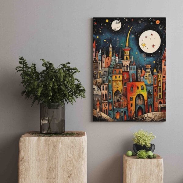 Abstraktus paslaptingas miestelis 1/3 (JG00002261) - Image 2