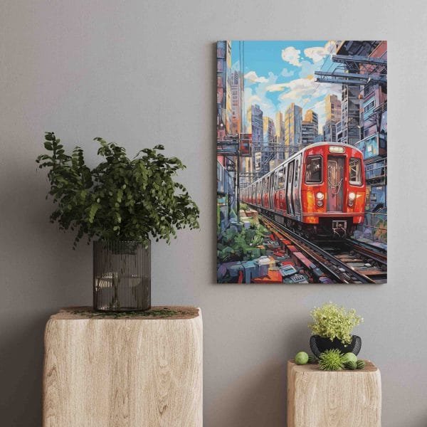 Spalvinga Metro iliustracija (JG00002269) - Image 2