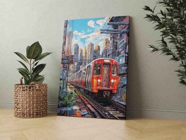 Spalvinga Metro iliustracija (JG00002269) - Image 3