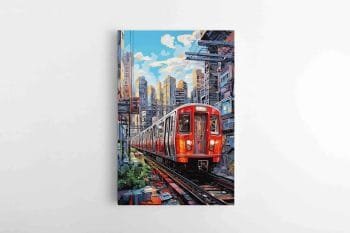 Spalvinga Metro iliustracija (JG00002269)