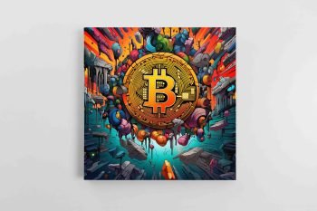 Bitcoin monetos Iliustracija (JG00002293)