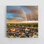 Kauno senamiestis su dviguba vaivorykšte (JG00002333)