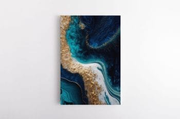 Abstraktus mėlynų tonų paveikslas (JG00000503)