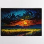 Tapyto saulėlydžio iliustracija (JG00000552)