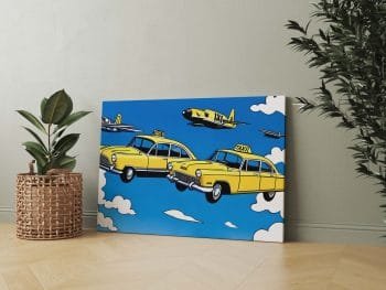Pop art Skraidantys Taksi (Taxi) (JG00000775) - Image 2