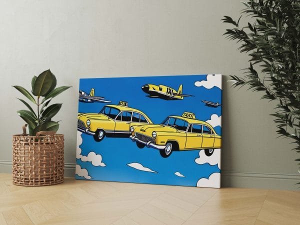 Pop art Skraidantys Taksi (Taxi) (JG00000775) - Image 2