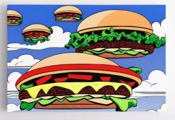 Pop art Skraidantys mėsainiai (JG00000776) - Image 3