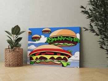 Pop art Skraidantys mėsainiai (JG00000776) - Image 2