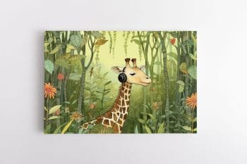 Linksmoji žirafa. Paveikslas vaikams (JG00000779)