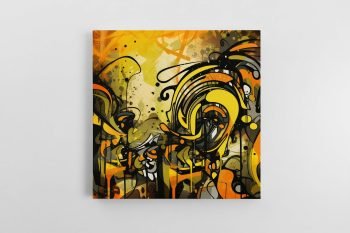 Geltonas Graffiti paveikslas (JG00000797)