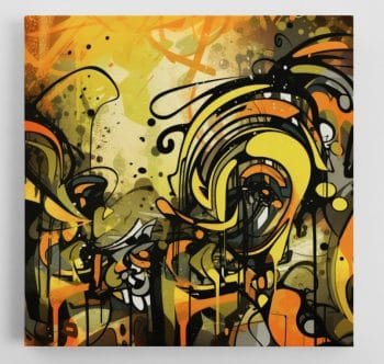 Geltonas Graffiti paveikslas (JG00000797) - Image 3