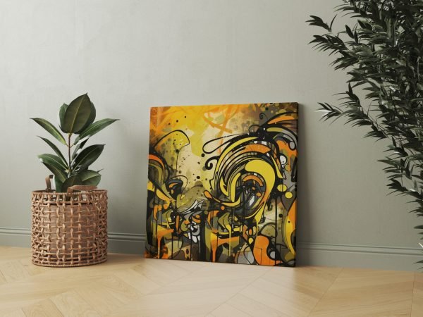 Geltonas Graffiti paveikslas (JG00000797) - Image 2