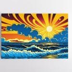 Pop art Jūros saulėlydis (JG00000830)