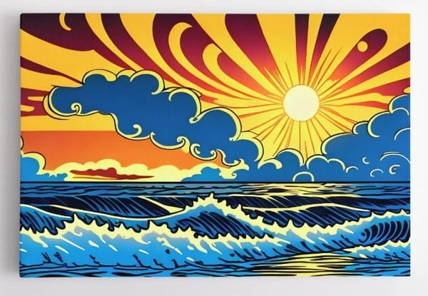 Pop art Jūros saulėlydis (JG00000830) - Image 3