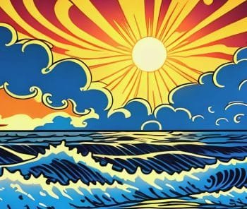 Pop art Jūros saulėlydis (JG00000830) - Image 4