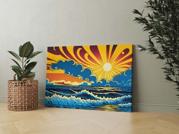 Pop art Jūros saulėlydis (JG00000830) - Image 2