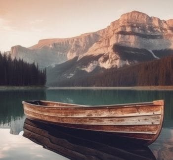 Valtis ežere su kalnais (JG00000889) - Image 3