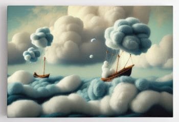 Siūlų jūra su laivais (JG00000981) - Image 3