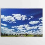 Nuostabus Lietuvos vaizdas su mėlynu dangumi ir debesimis (JG00002544)