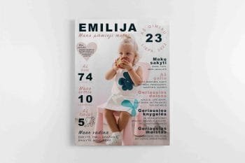 Pirmieji vaiko metai - Personalizuotas paveikslas (JGPM000001) - Image 4