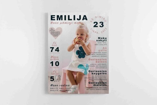 Pirmieji vaiko metai - Personalizuotas paveikslas (JGPM000001) - Image 4