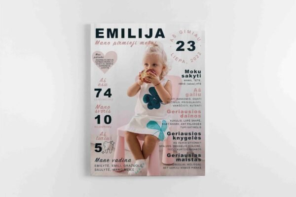 Pirmieji vaiko metai - Personalizuotas paveikslas (JGPM000001) - Image 4