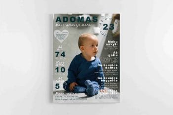 Pirmieji vaiko metai - Personalizuotas paveikslas (JGPM000001)