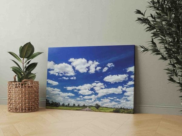 Nuostabus Lietuvos vaizdas su mėlynu dangumi ir debesimis (JG00002544) - Image 2