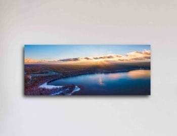 Žiemiškas ežeras su mišku (JG00002570)