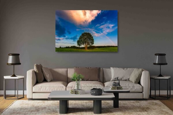 Nuostabus Kraštovaizdis su medžiu ir Vaivorykšte (JG00002744) - Image 2
