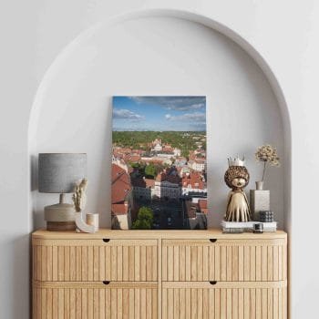 Vaizdas iš Jonų Bažnyčios varpinės į Pilies gatvę Vilniuje (JG00002768) - Image 2