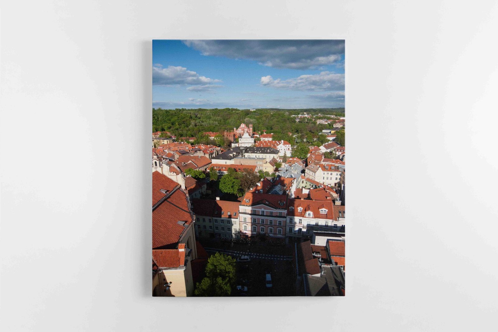 Vaizdas iš Jonų Bažnyčios varpinės į Pilies gatvę Vilniuje (JG00002768)