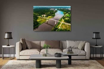 Alytaus Panorama su Baltosios rožės Tiltu ir Dainų slėniu (JG00002813) - Image 2