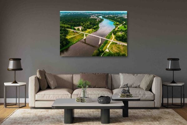 Alytaus Panorama su Baltosios rožės Tiltu ir Dainų slėniu (JG00002813) - Image 2