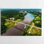 Alytaus Panorama su Baltosios rožės Tiltu ir Dainų slėniu (JG00002813)