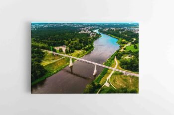 Alytaus Panorama su Baltosios rožės Tiltu ir Dainų slėniu (JG00002813)