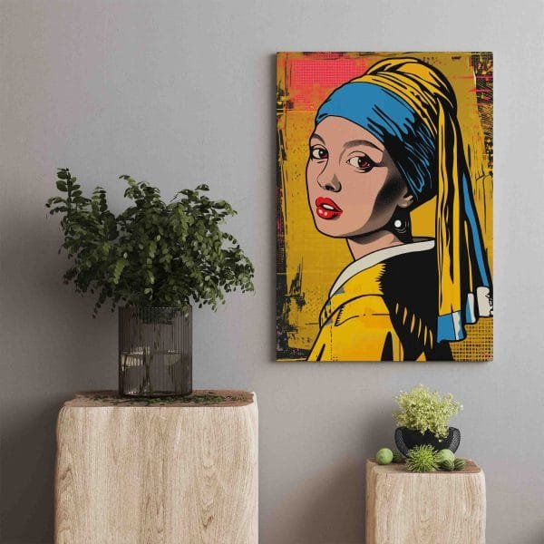 Pop Art Mergina su Perlo Auskaru (JG00003080) - Image 3