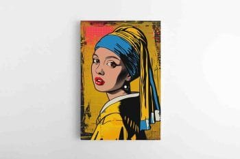 Pop Art Mergina su Perlo Auskaru (JG00003080)