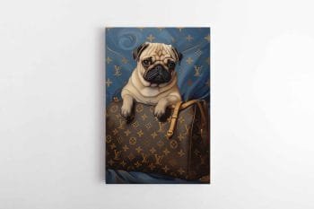 Mopsas su rankinuku (JG00003101)