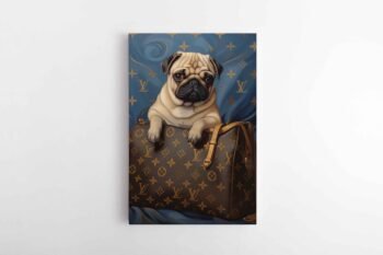 Mopsas su rankinuku (JG00003101)