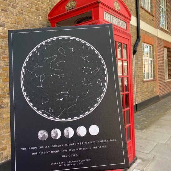 Starmap Lietuva ant drobes