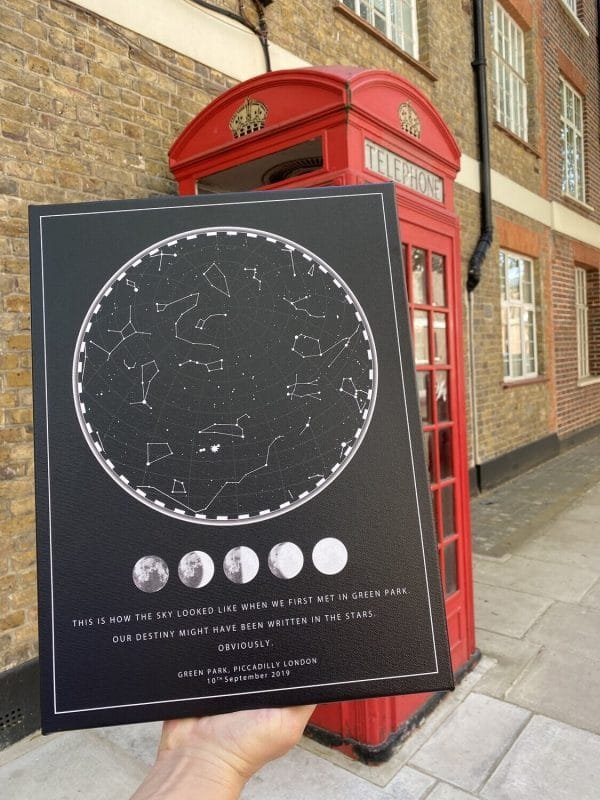 Starmap Lietuva ant drobes