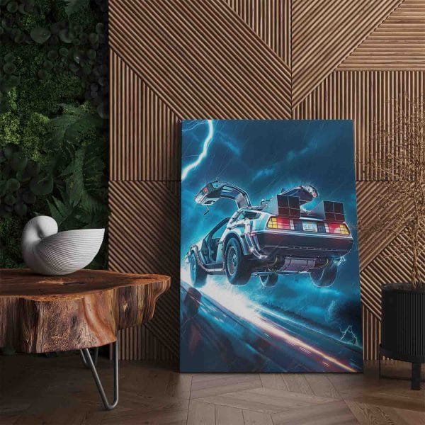 DeLorean - CyberPunk stiliaus paveikslas iš Atgal į Ateitį (JG00003106) - Image 2