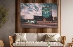 Cyber Punk Gelezinis vilkas Bolt Tower poul.with.an.o