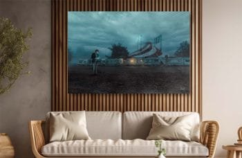 Cyber-Punk-Vilnius-poul.with.an.o paveikslas