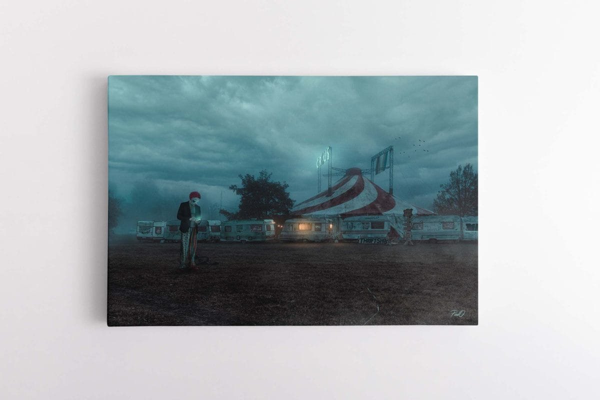 Cyber-Punk-Vilnius-Cirkas prie spaudos rūmųpoul.with.an.o paveikslas